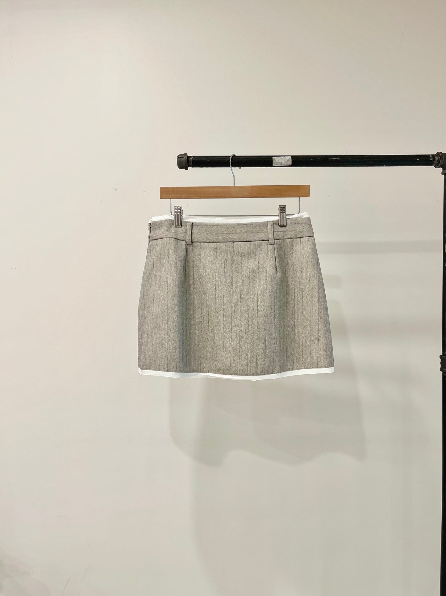 MABEL Pinstripe mini skirt