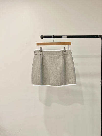 MABEL Pinstripe mini skirt