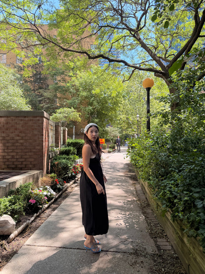 ELODIE Shirred maxi dress