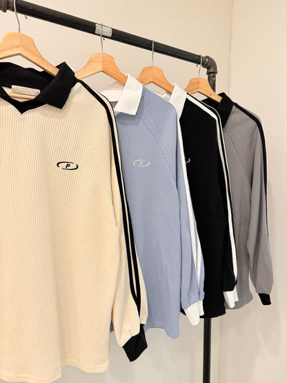 ROVE Oversized waffle sporty top