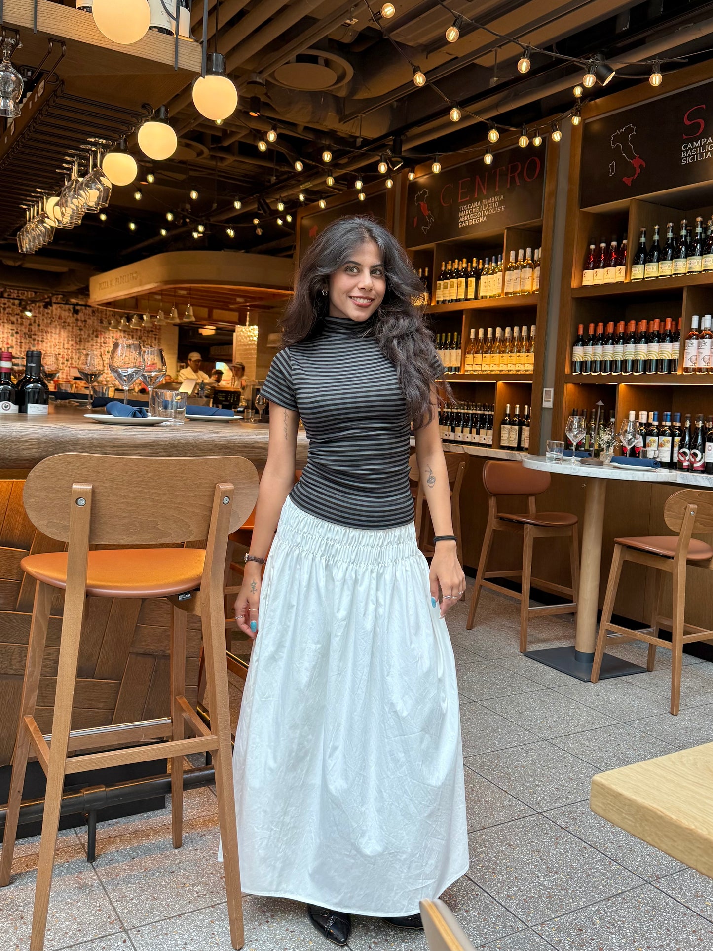 AXIS Smocked maxi skirt