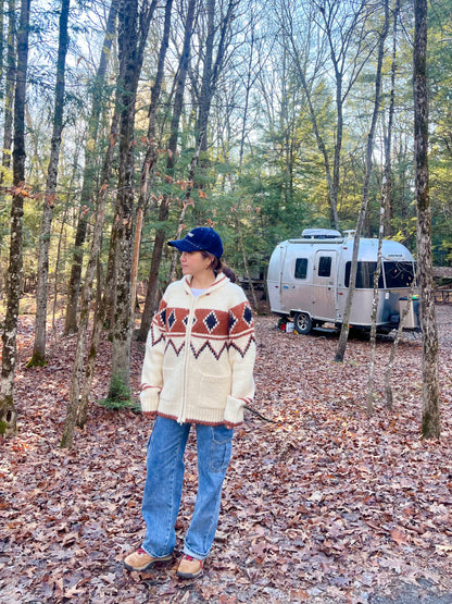 GOLDEN Heavy zip-up sweater