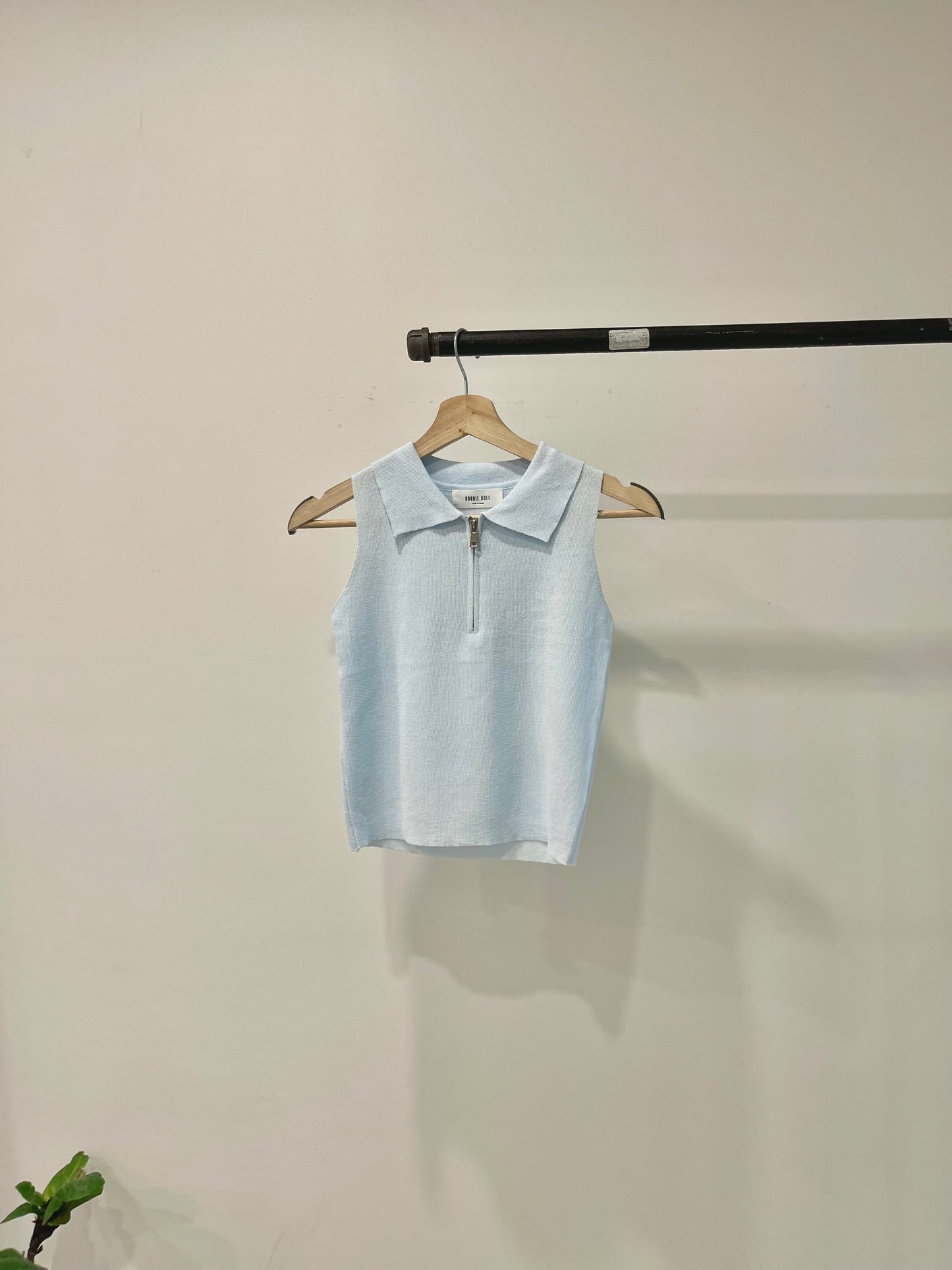 TESSA Half-zip knit tank