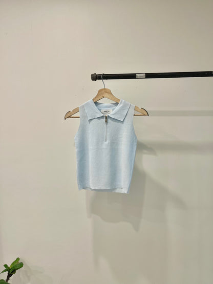 TESSA Half-zip knit tank