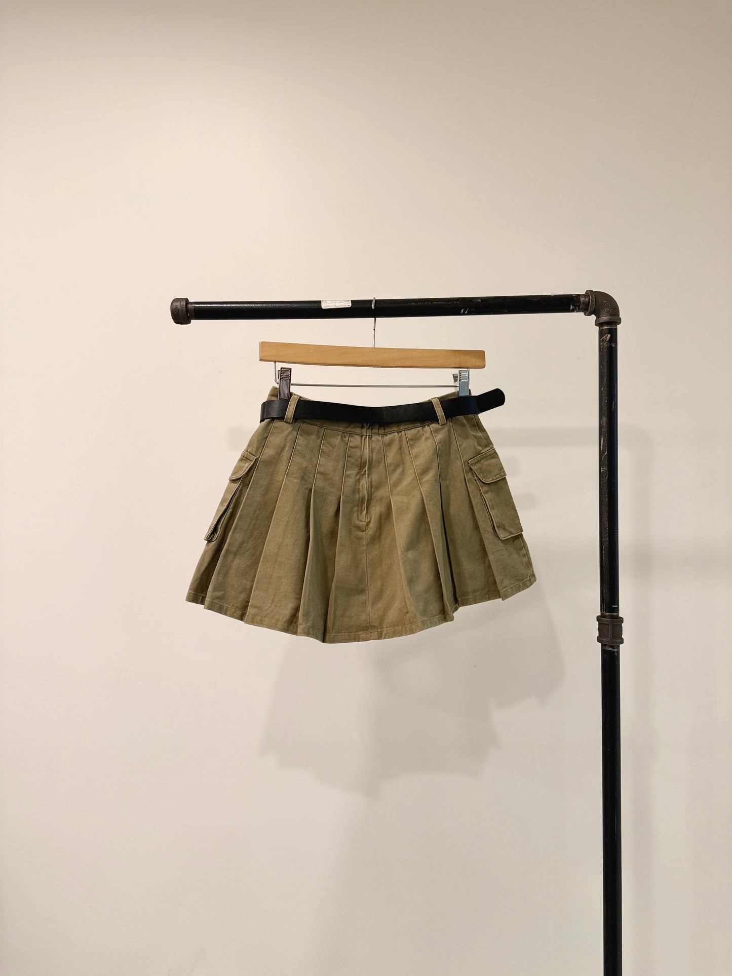 ZELLA Pleated mini cargo skirt