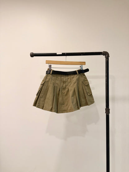 ZELLA Pleated mini cargo skirt