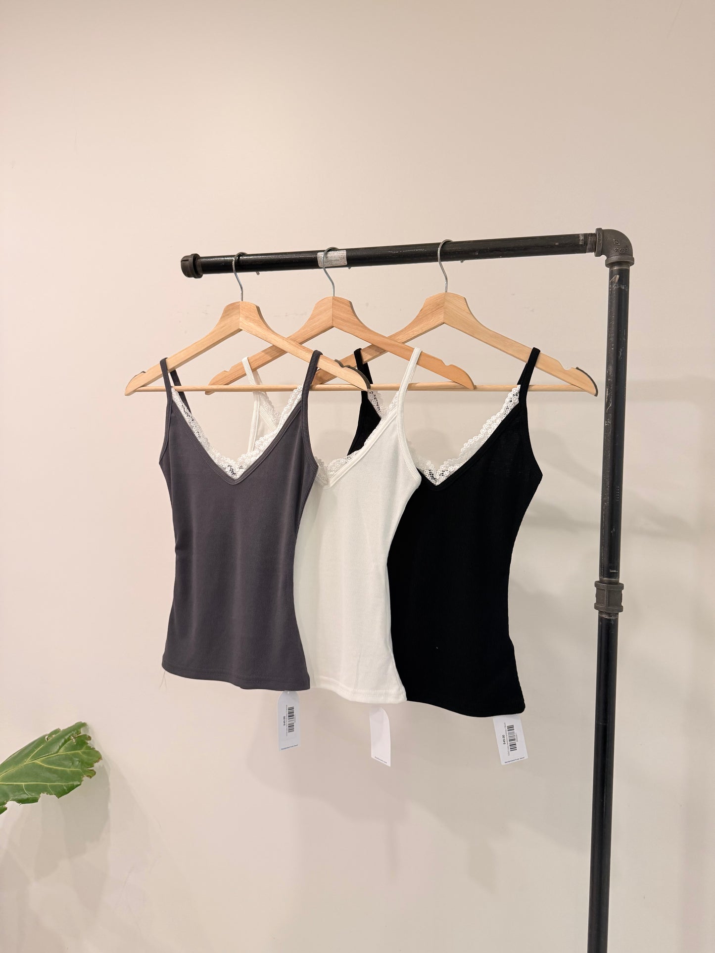 COLE Lacy neckline tanktop