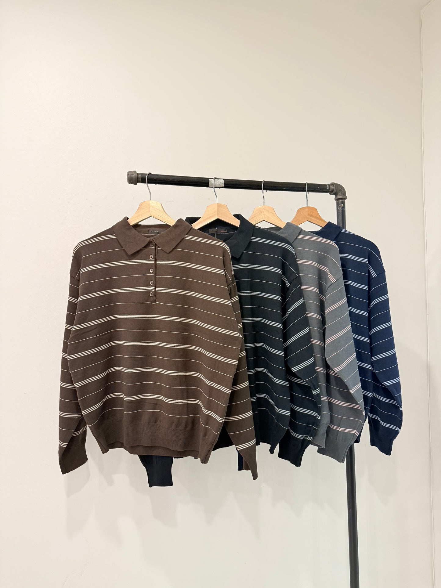 DRAMA Stripe knit top