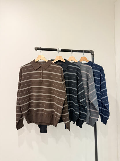 DRAMA Stripe knit top