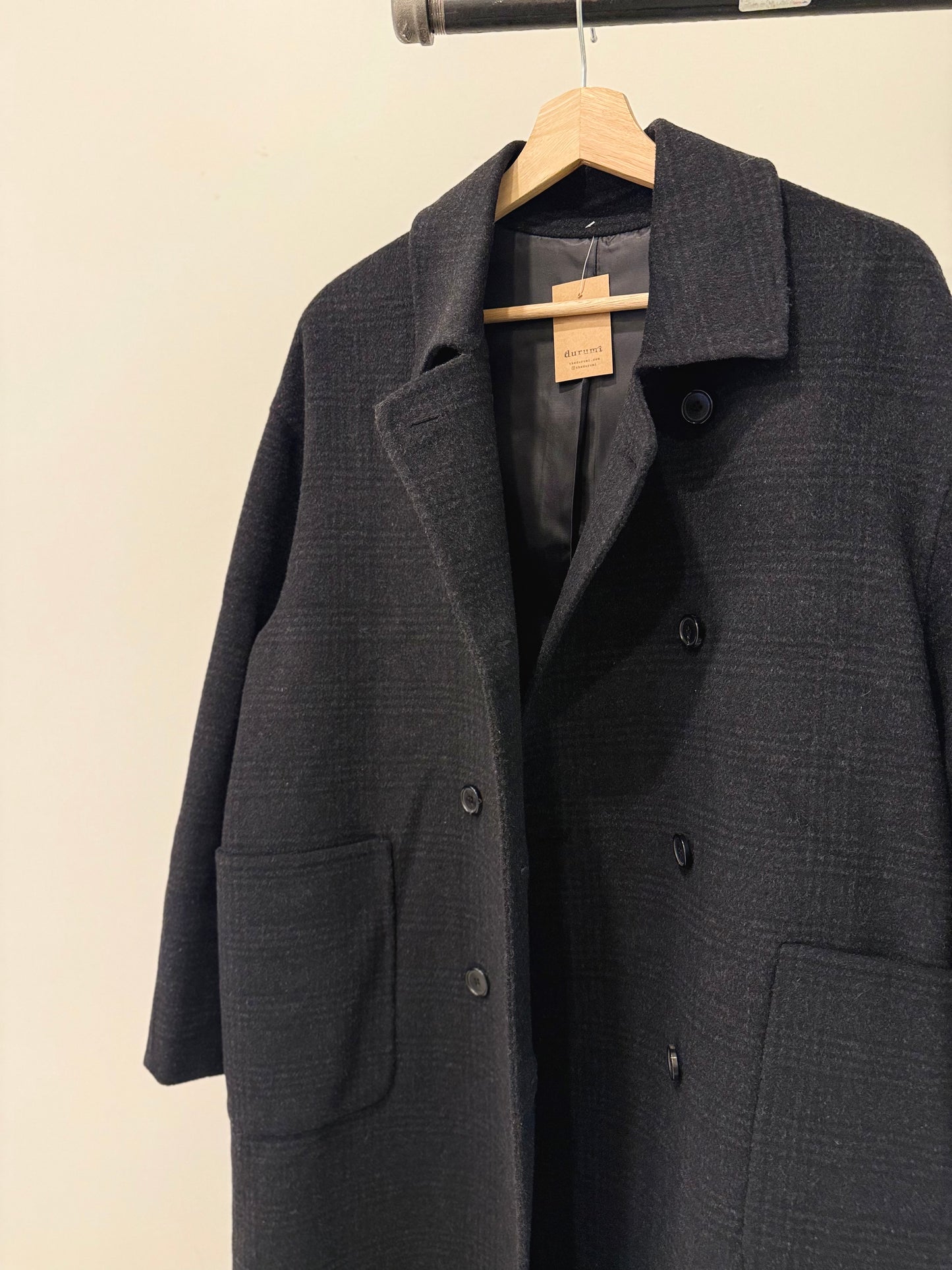 HILDA Plaid wool coat