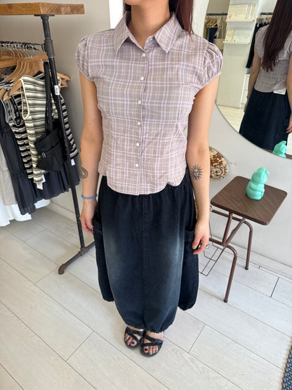 ODILE Gingham blouse