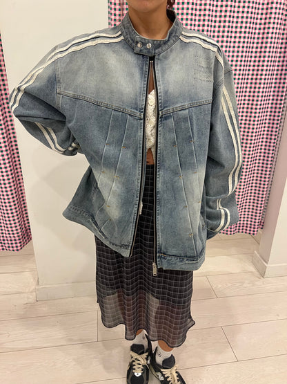 PULL Denim biker jacket