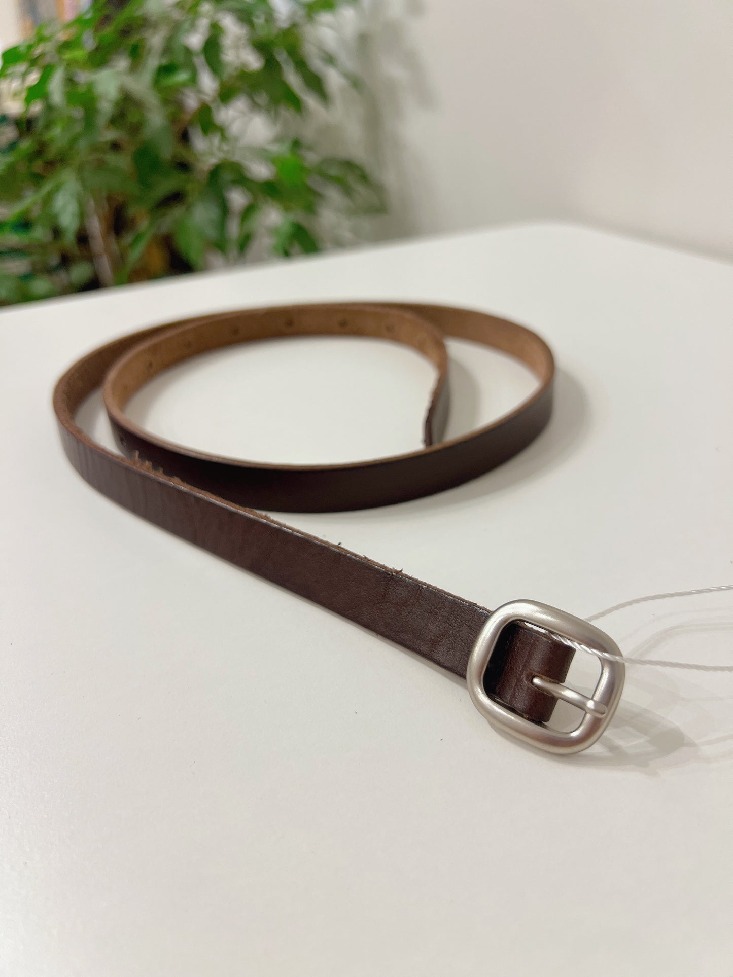 TORA Skinny leather belt