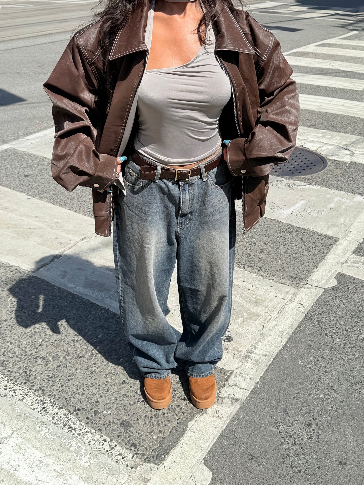 REY Acid washed baggy jeans