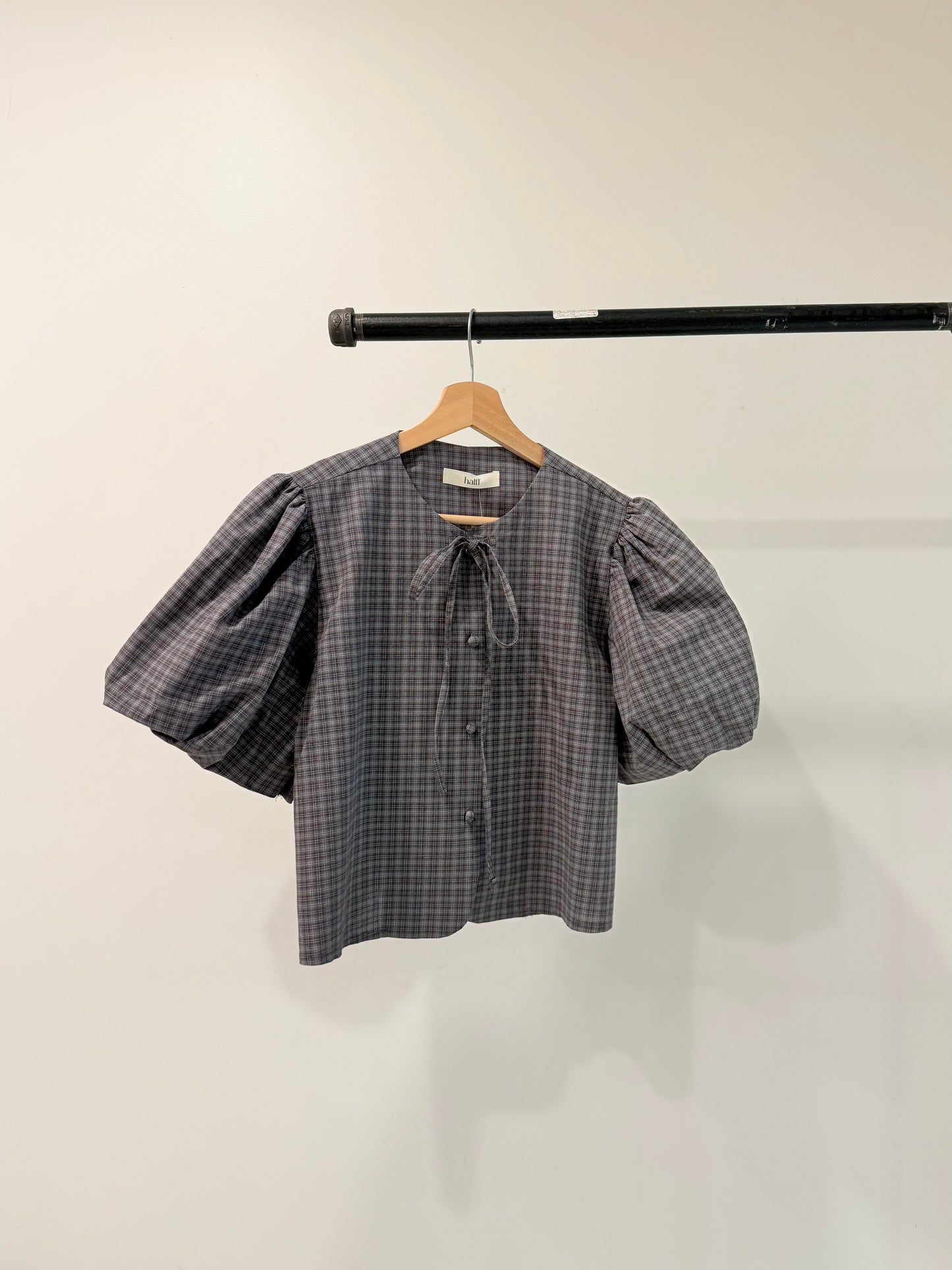 POSE Plaid tie shirt