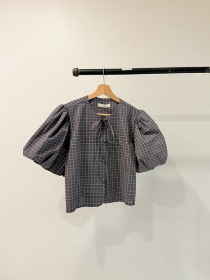 POSE Plaid tie shirt