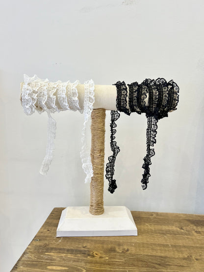 KATHY Lacy tie choker
