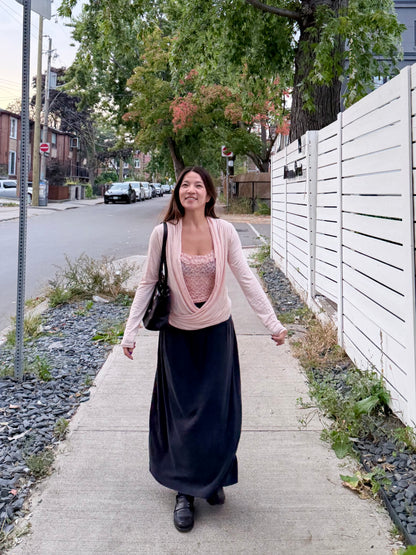 BRIDIE Drape wrap top
