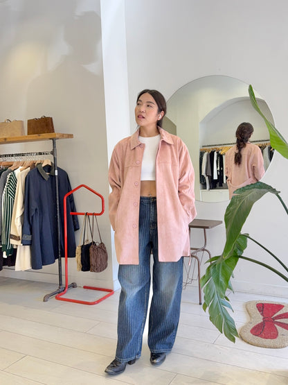 SAINT Vegan suede coat