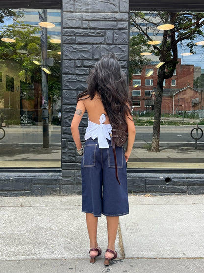 DASHA Backless halter shirt