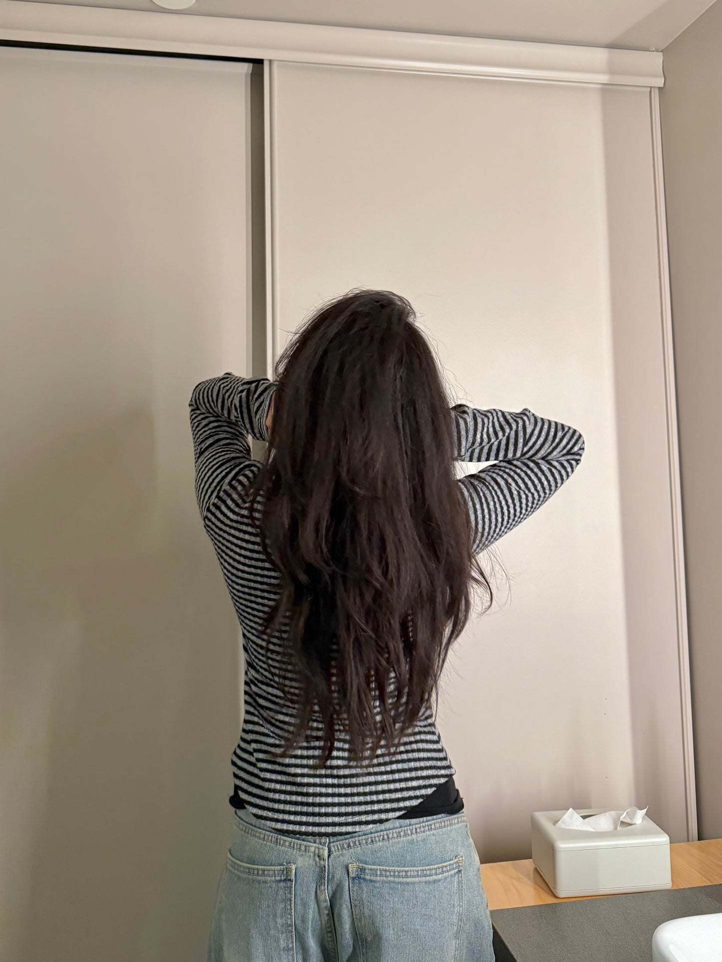 RAE Stripe knit shirt