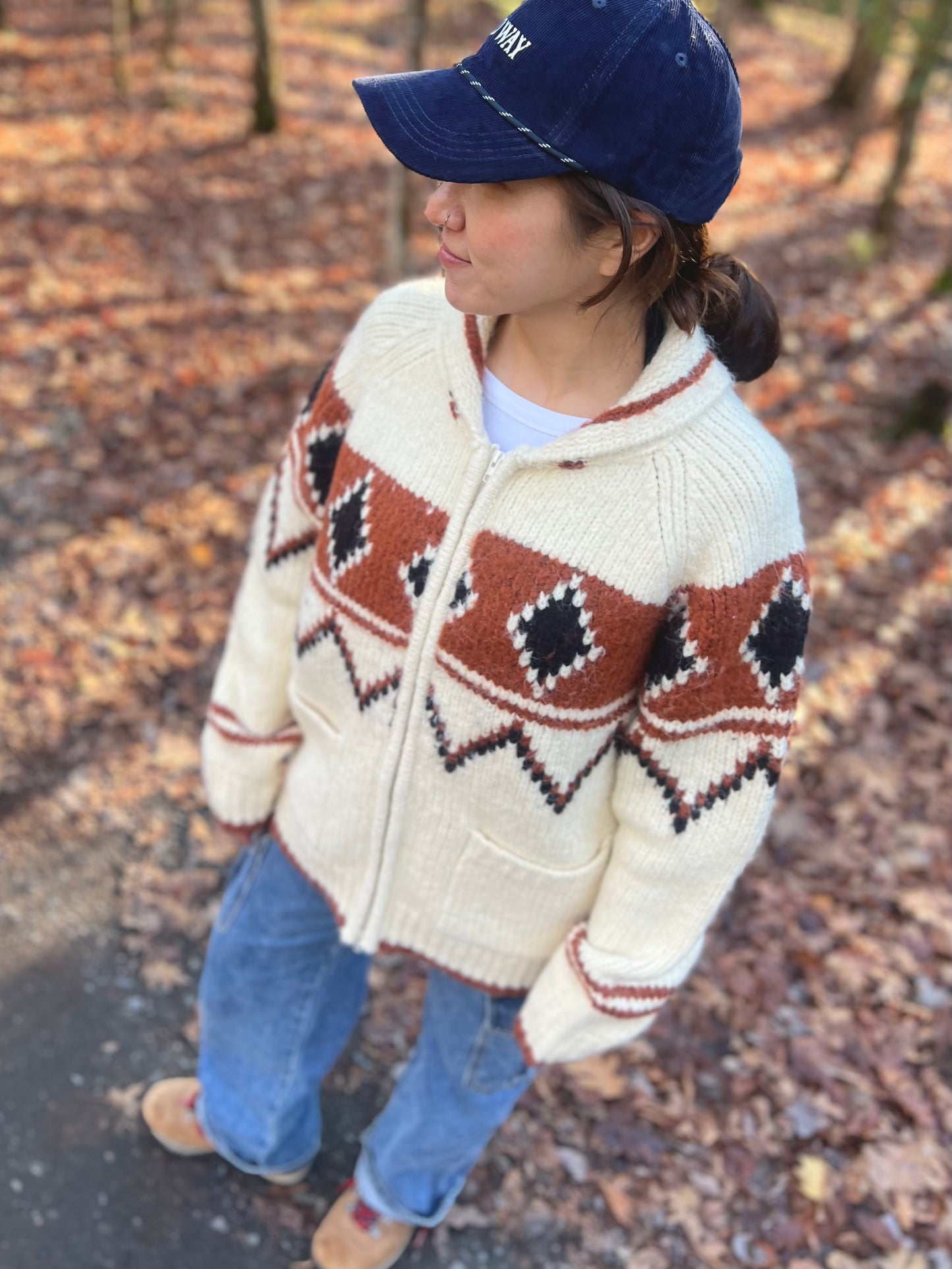 GOLDEN Heavy zip-up sweater