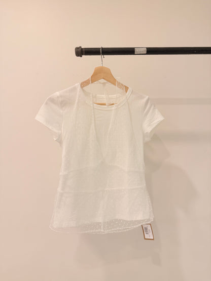 MYAH Polkdot mesh layer top