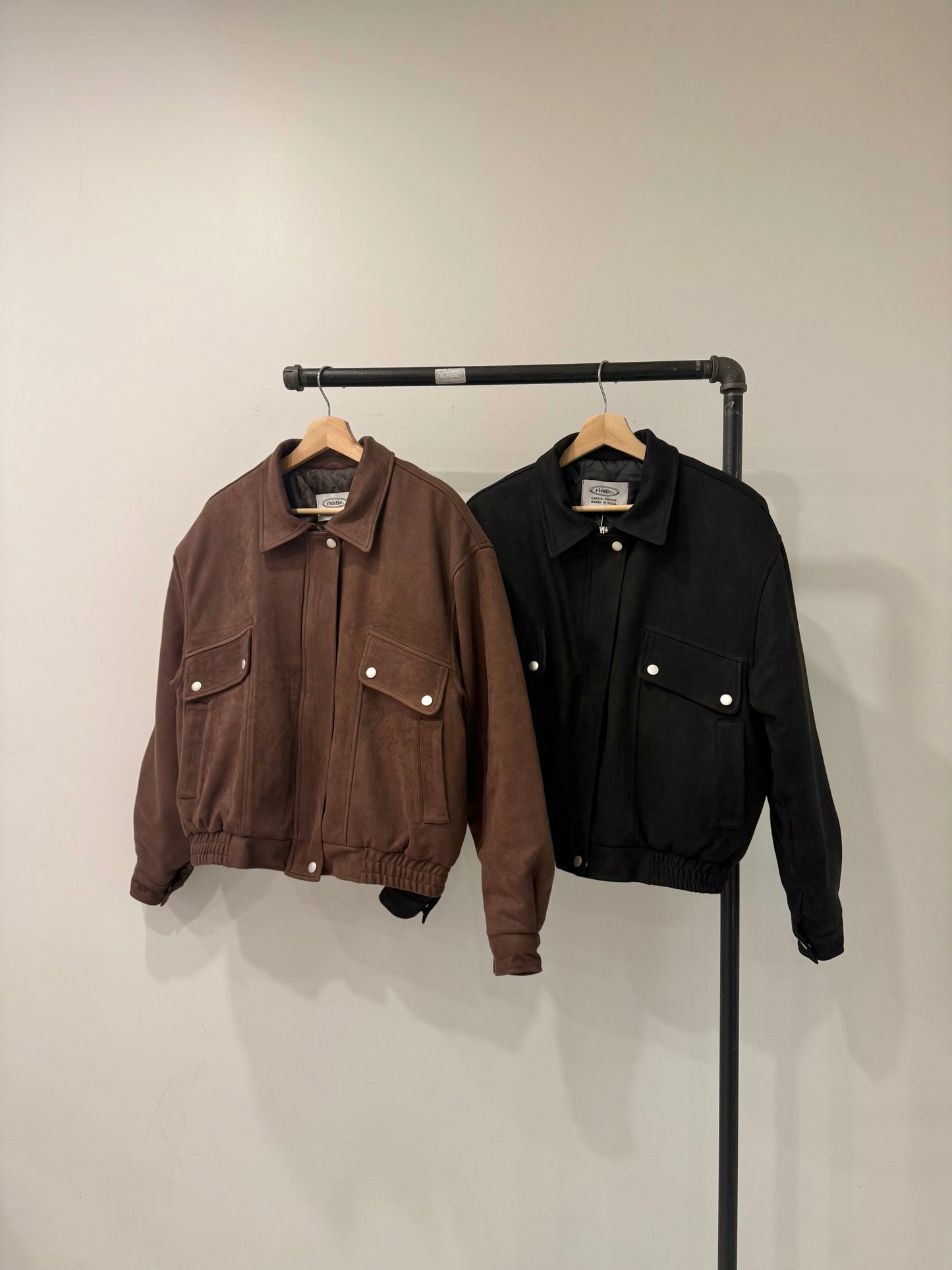 MELIN Insulated suede bomber