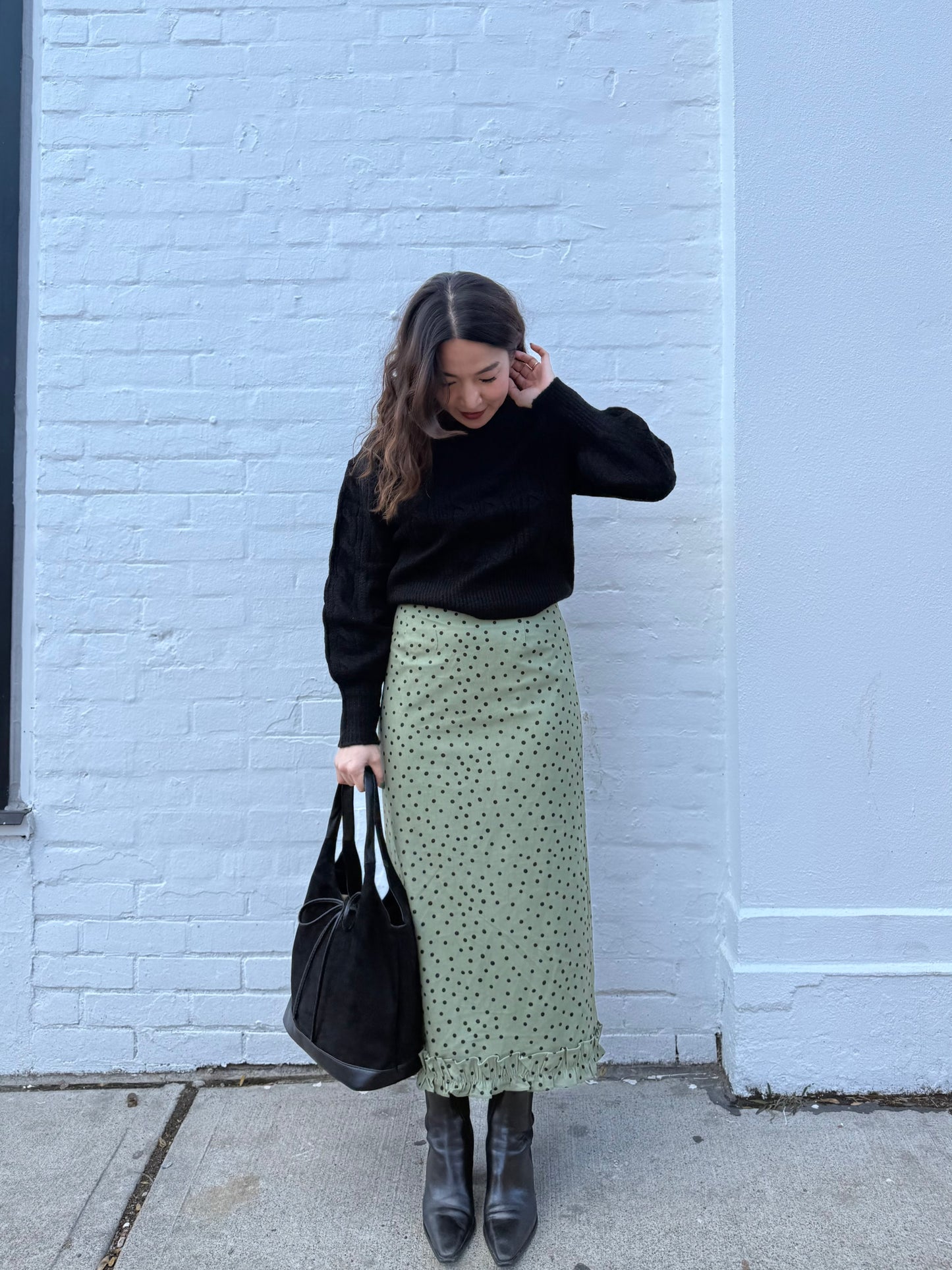 DIA Polkadot maxi skirt