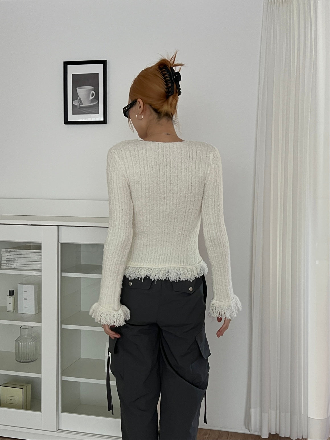 MISS Tassel knit top