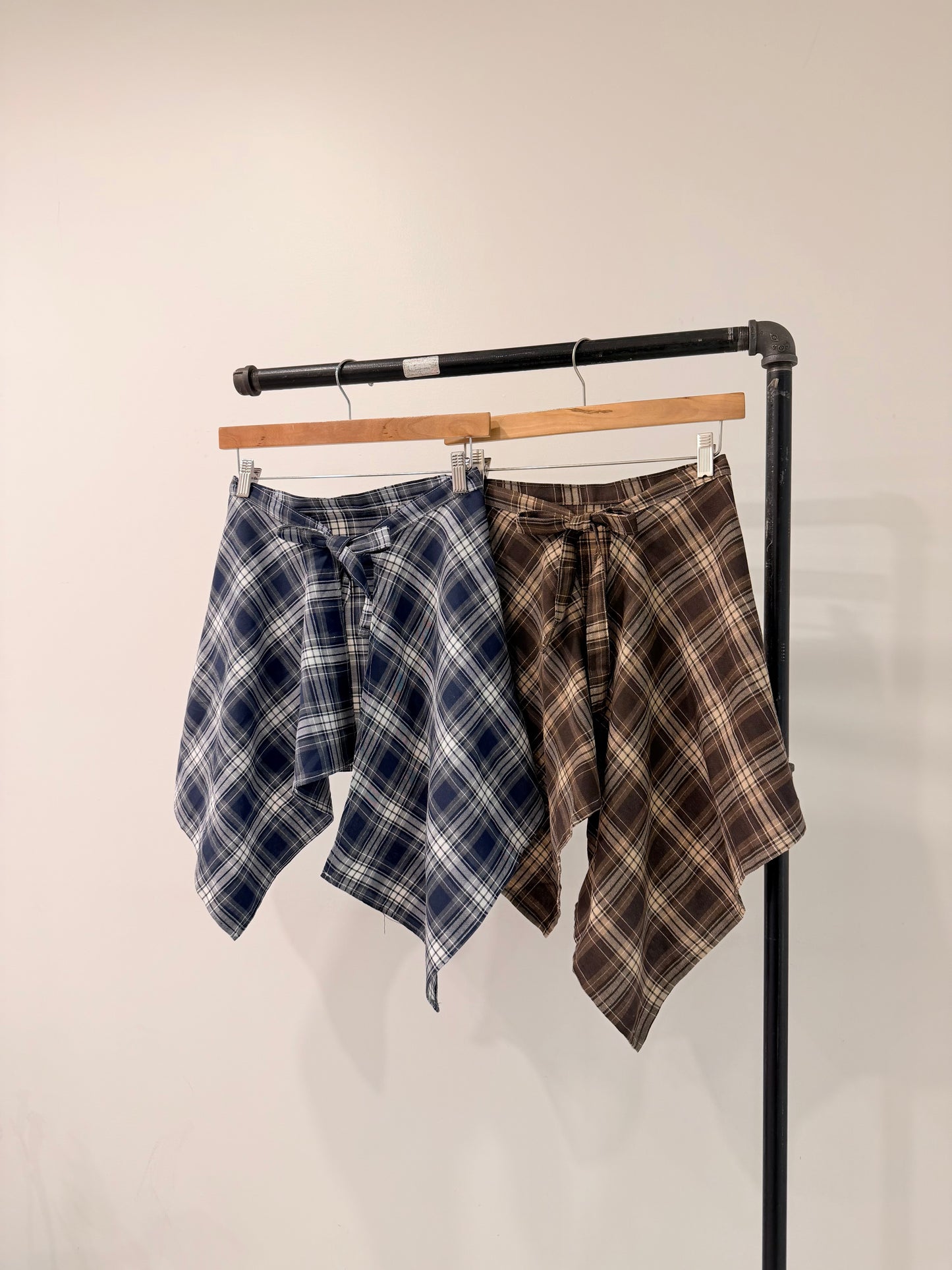 MAEVE Plaid wrap skirt