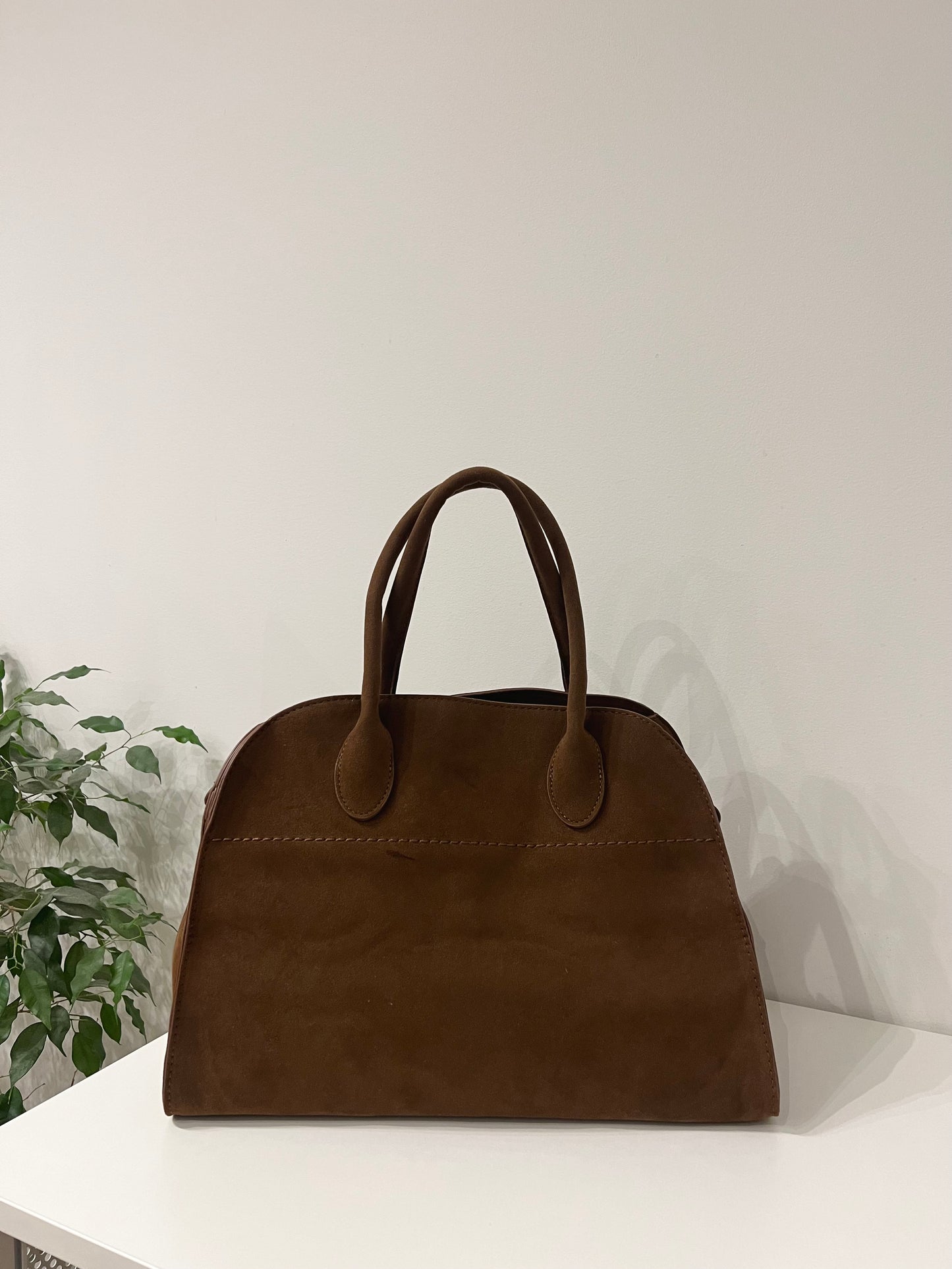 ELISH Large suede tote bag