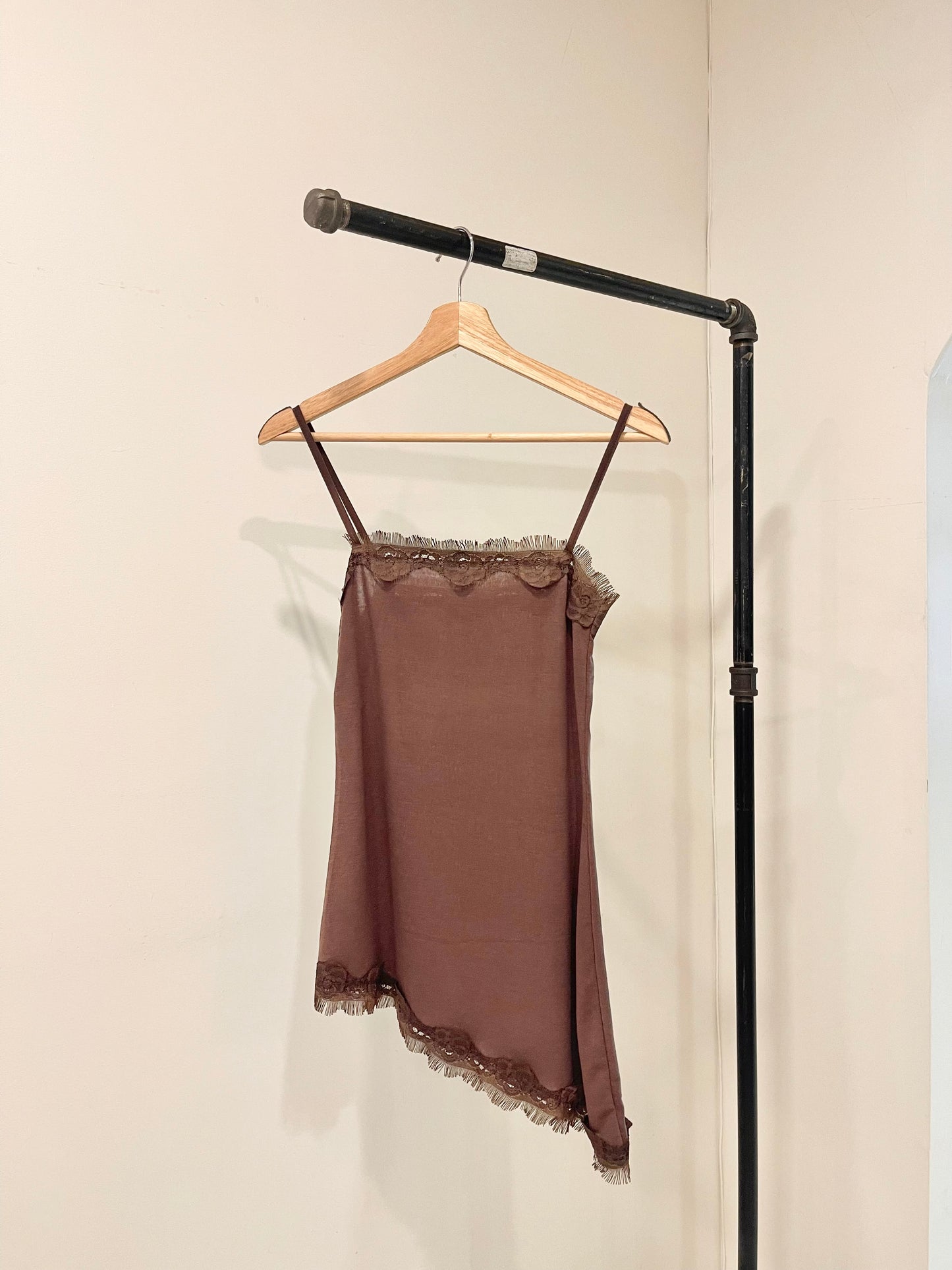 PAULA Asymmetrical slip dress