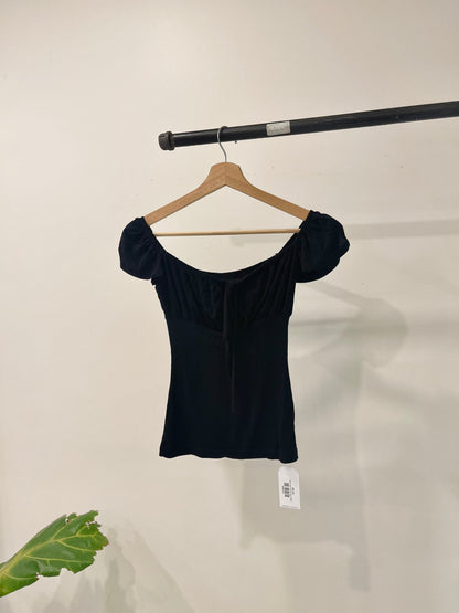NOA Front tie frill top