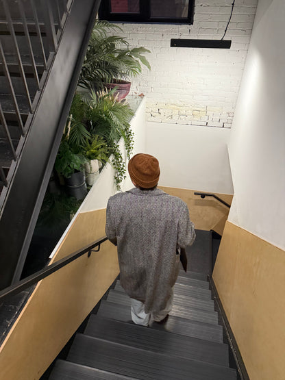 LIAMS Unisex herringbone coat