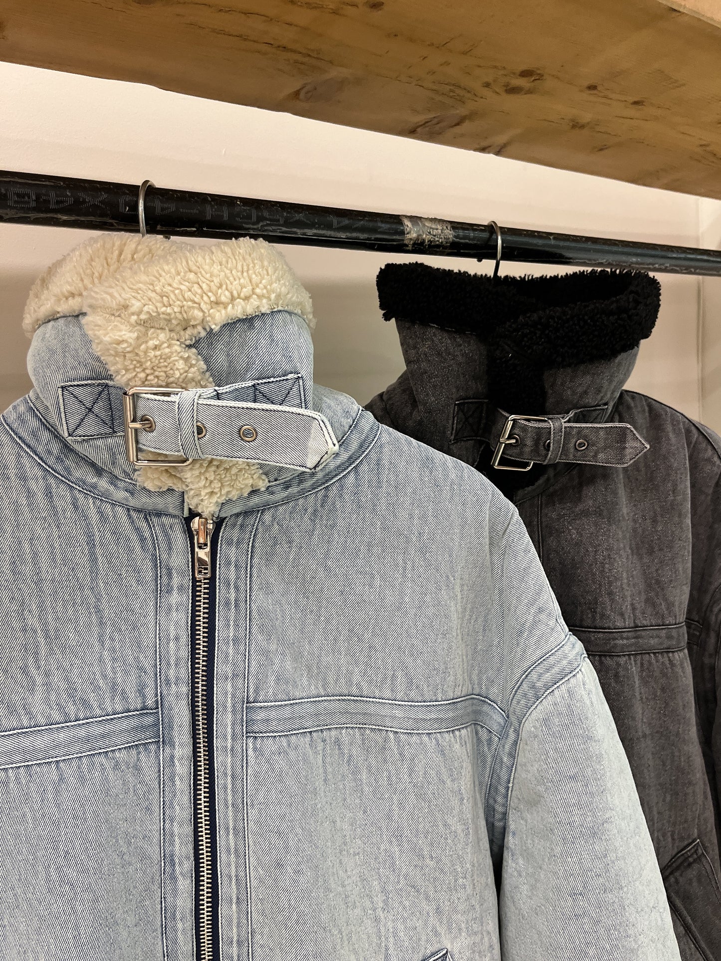 MICO Denim sherpa jacket