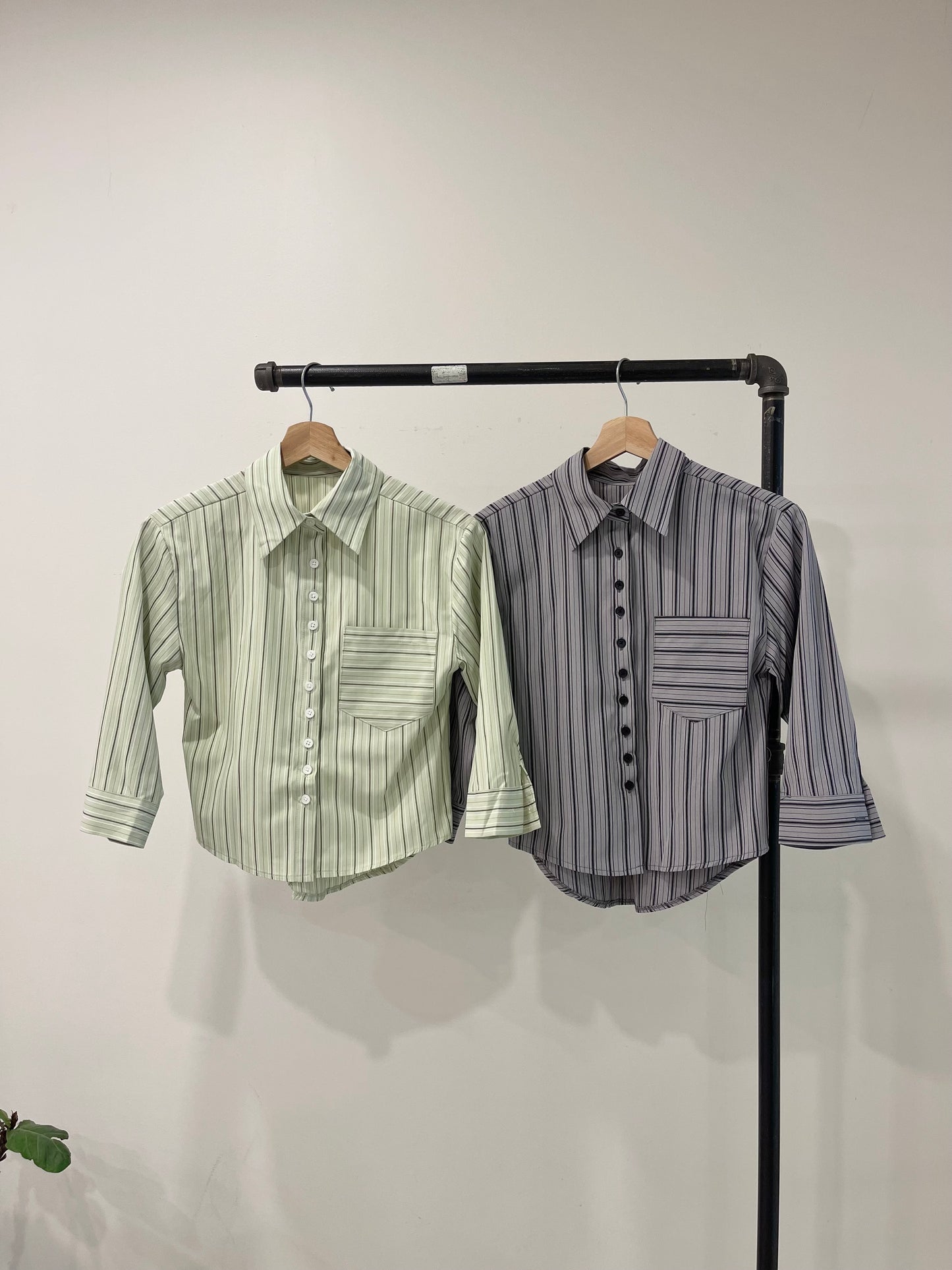 WREN Pinstripe slim shirt