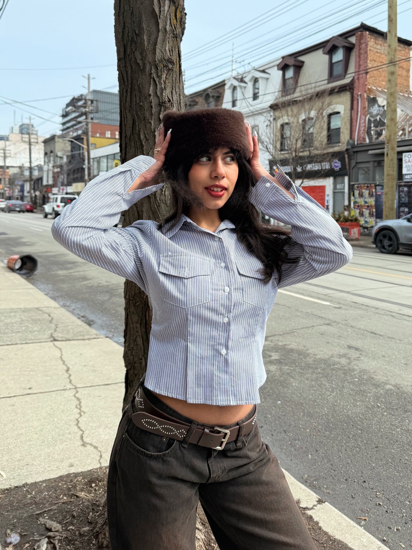 LINE Cinched shirt