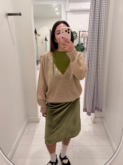 AGATHA Wool V-neckline sweater