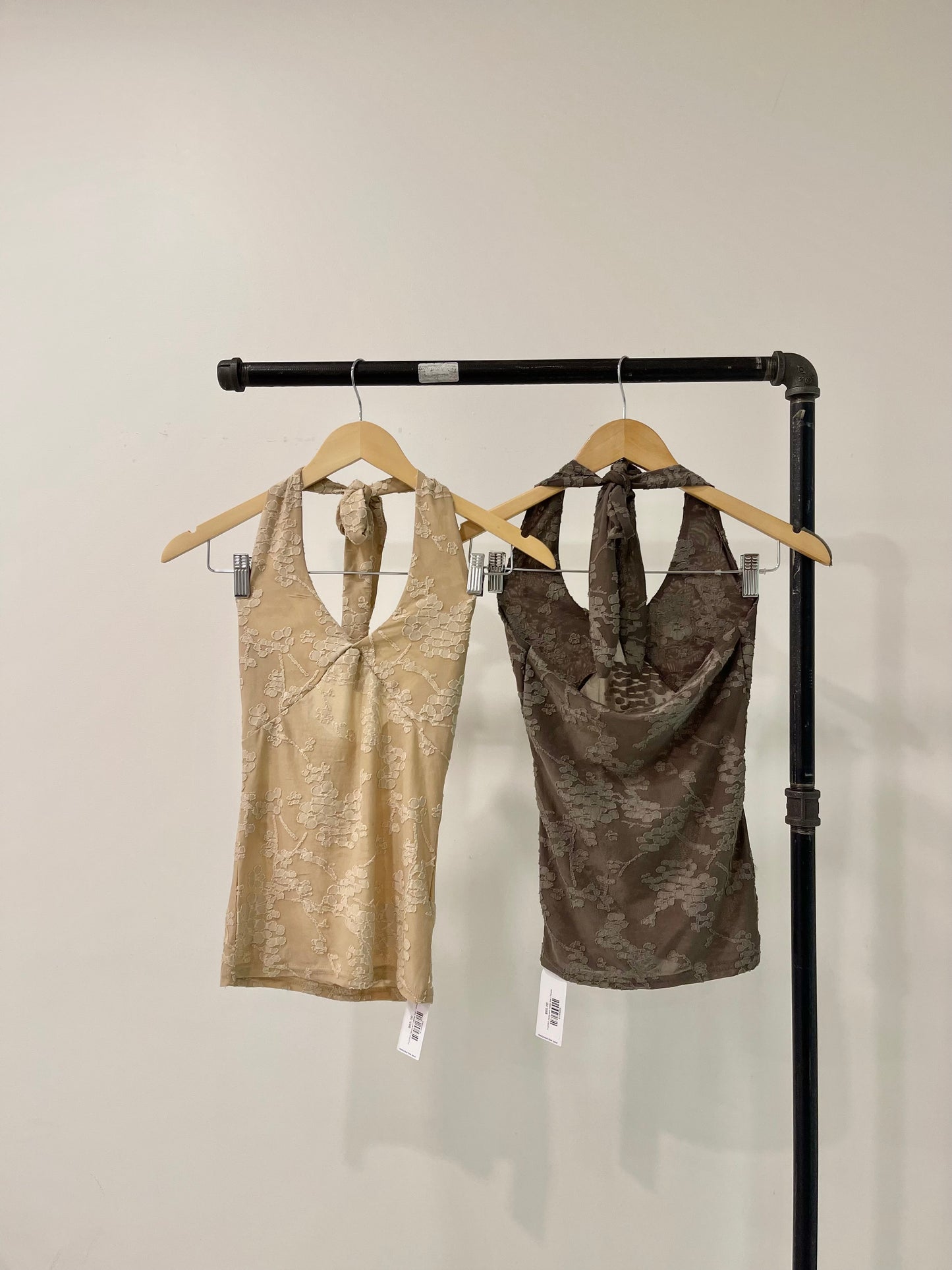 FLORA Jacquard halter top