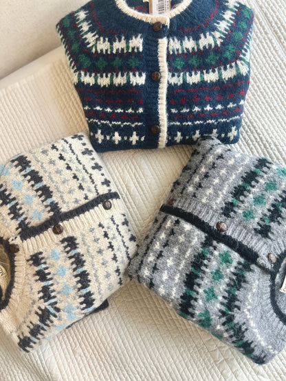 CLAIRE Fair isle cardigan