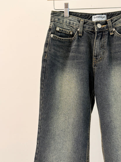 BENNE Black washed bootcut jeans