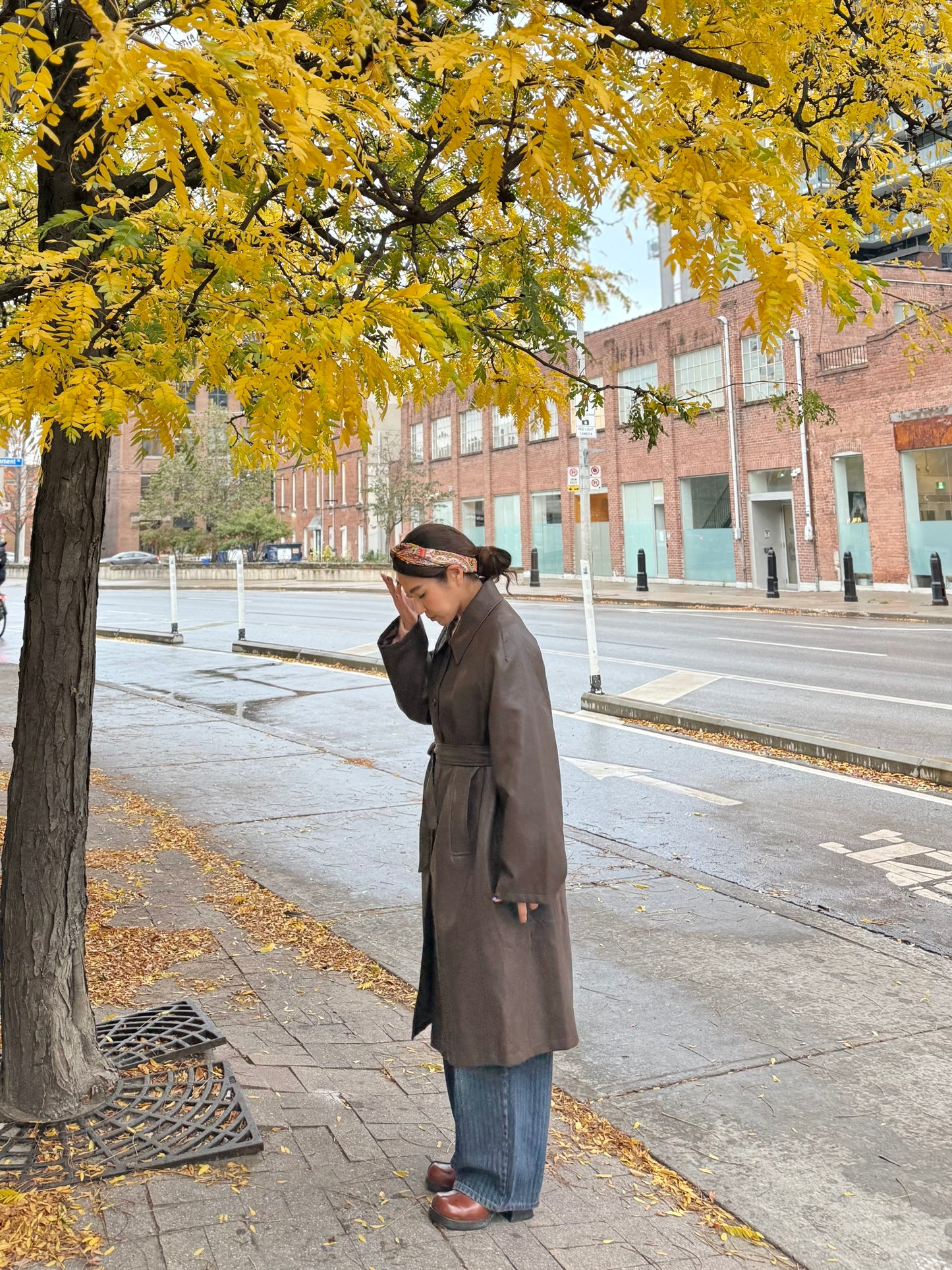 MAYBE Vegan leather coat