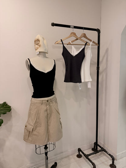 COLE Lacy neckline tanktop