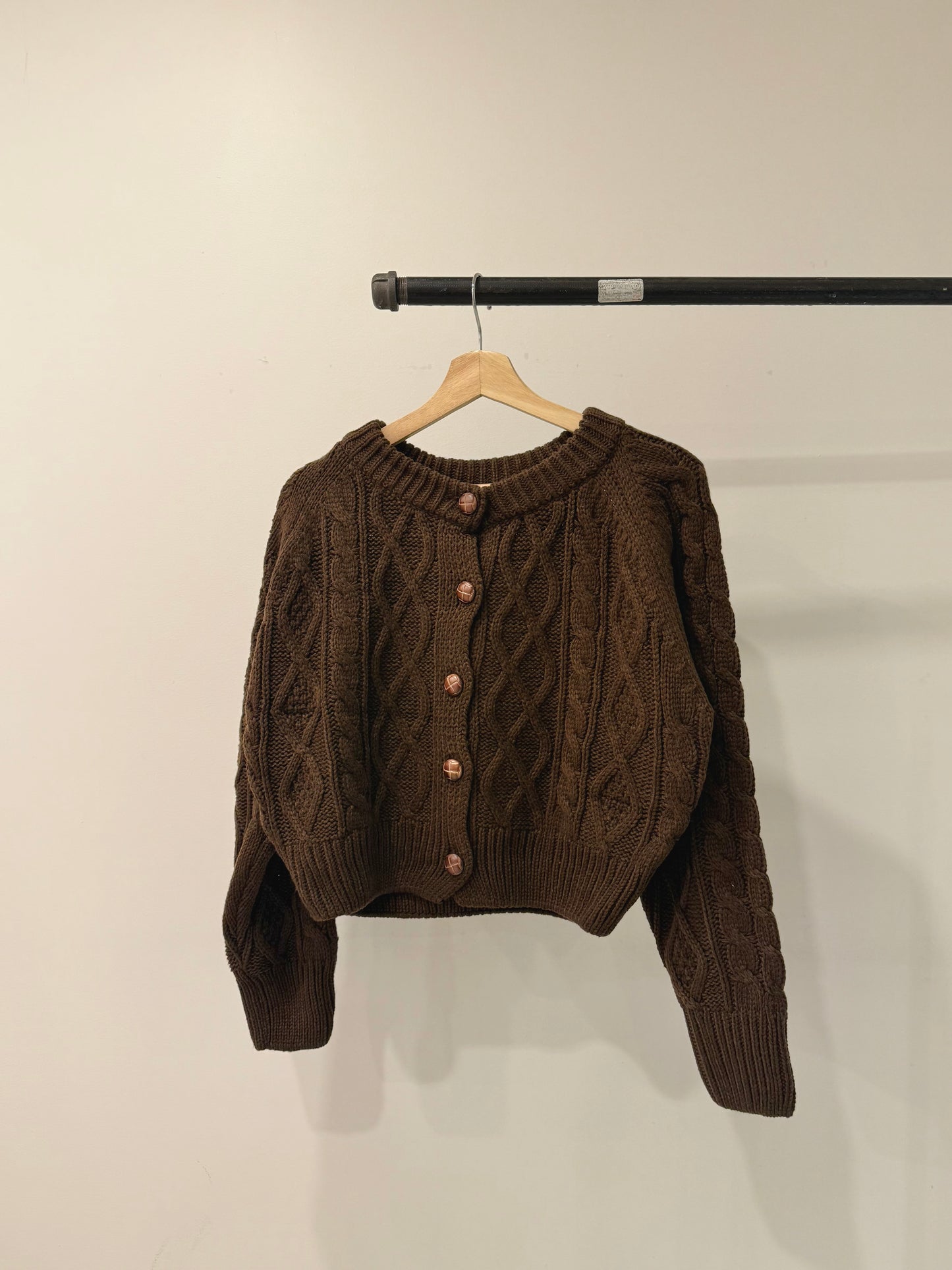 FATE Cable-knit cardigan