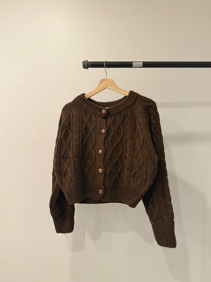 FATE Cable-knit cardigan