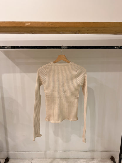 PERRIO Ribbed cardigan