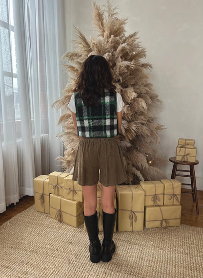 TIBY Plaid sweater vest