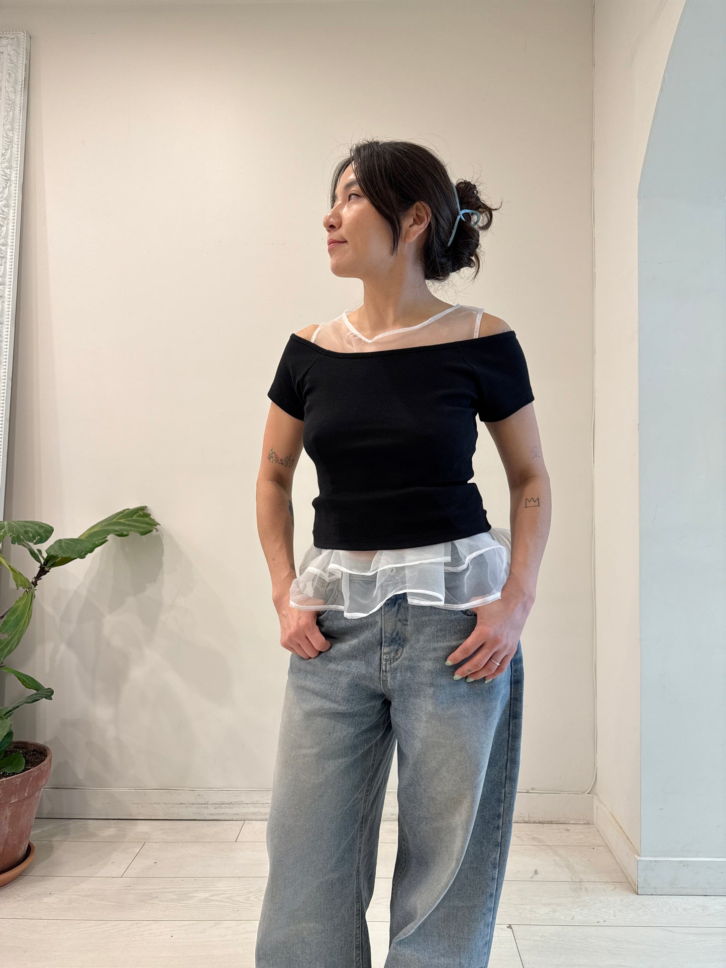 MOOD Sheer top