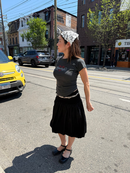 LUNA Balloon midi skirt